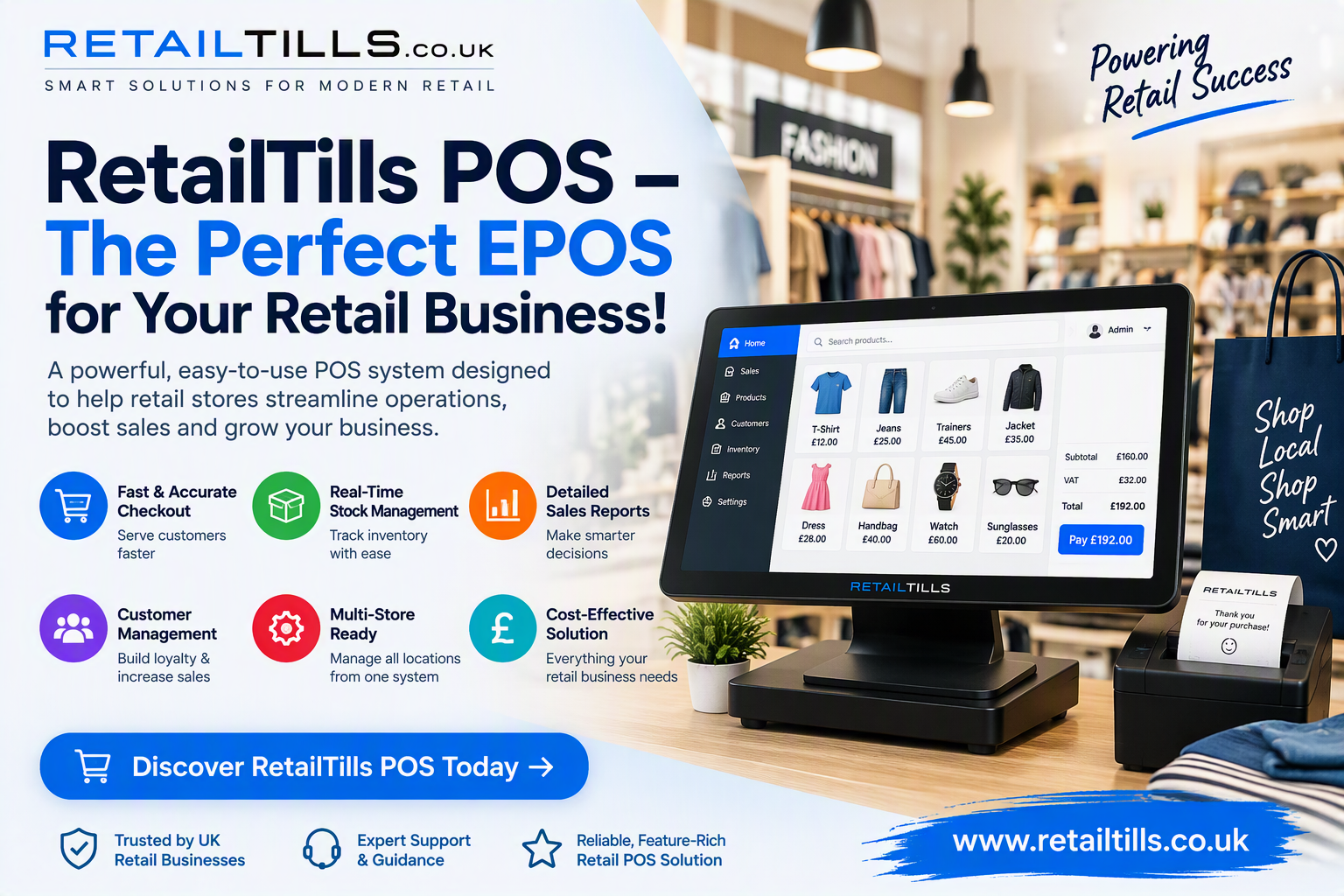 RetailTills POS – The Perfect EPOS for Your Retail Business